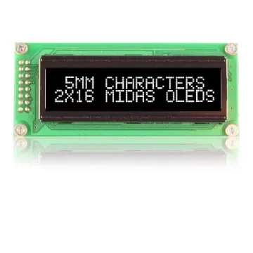 Midas White OLED Display COB Parallel Interface - MCOB21605B1V-EWP product image