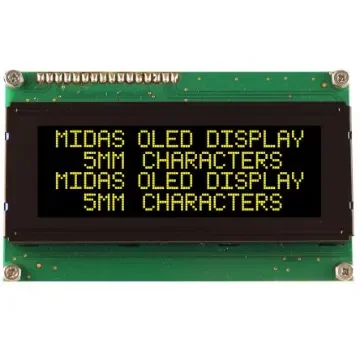 Midas Yellow OLED Display COB Parallel Interface - MCOB42005A1V-EYP product image