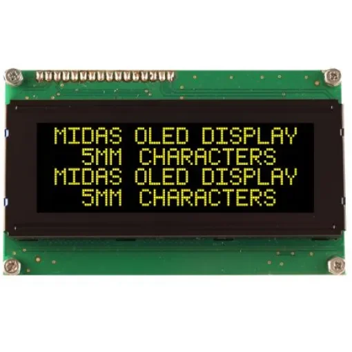 Midas Yellow OLED Display COB Parallel Interface - MCOB42005A1V-EYP product image