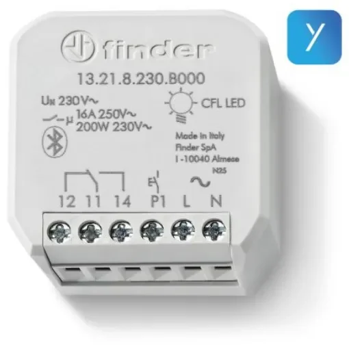 Finder Wall Mount Timer Relay, 250V, 1-Contact, 10s, SPDT - 13.21.8.230.B000 product image
