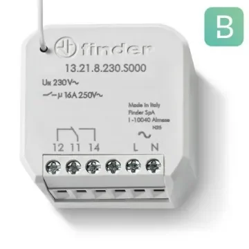 Finder Wall Mount Timer Relay, 250V, 1-Contact, 10s, SPDT - 13.21.8.230.S000 product image