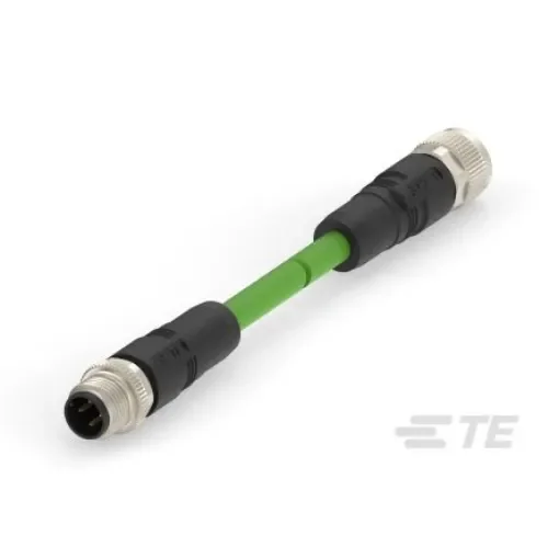 TE ConnectivityTAD14541111-001, 500mm Cat5e M12 to Female M12 Male, Terminated product image