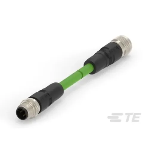 TE ConnectivityTAD14545101-001, 0.5m Cat5e M12 to Female M12 Male, Terminated product image
