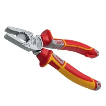 NWS N109 Combination Pliers, 205 mm Overall, Straight Tip, VDE/1000V - N109-49-VDE-205-SB product image