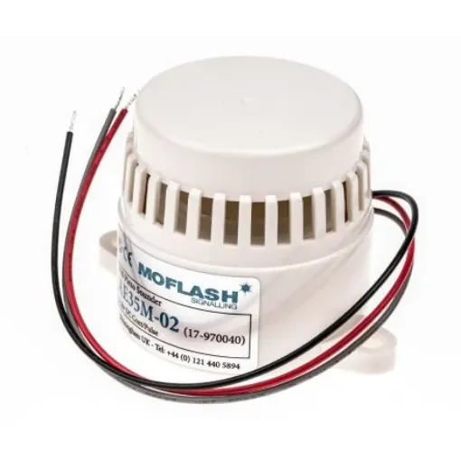 Moflash AE35M Series Panel Mount Horn, 12 V, 24 V, 95dB at 1 m, IP30, DC, 2-Tone - AE35M-02 product image