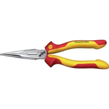 Wiha 26727 Long Nose Pliers, 200 mm Overall, Lock Grip Tip, VDE/1000V product image