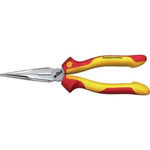 Wiha 26727 Long Nose Pliers, 200 mm Overall, Lock Grip Tip, VDE/1000V product image
