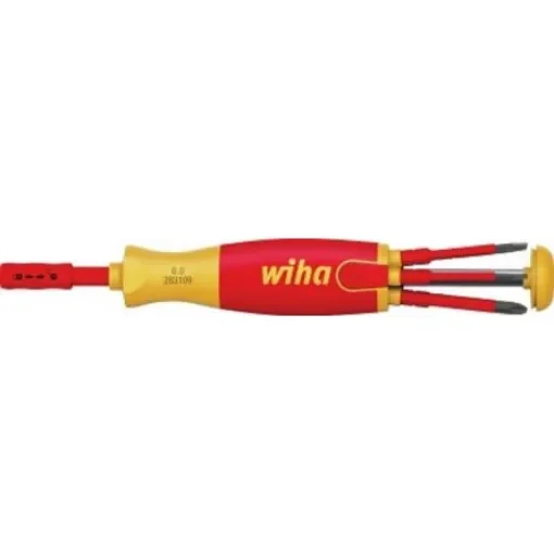 Wiha Phillips; Slotted Interchangeable Insulated Screwdriver Set, 6-Piece, ESD-Safe - 38610 product image