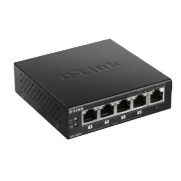 D-Link 5-Port Desktop Gigabit PoE+ Switch, Unmanaged 5 Port Gigabit Switch With PoE UK - DGS-1005P/B product image