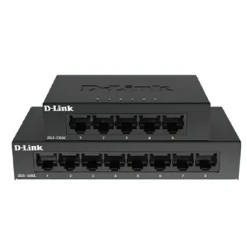 D-Link 5-Port Gigabit Unmanaged Desktop Switch DGS-105, Unmanaged 5 Port Gigabit Switch, UK - DGS-105GL/B product image