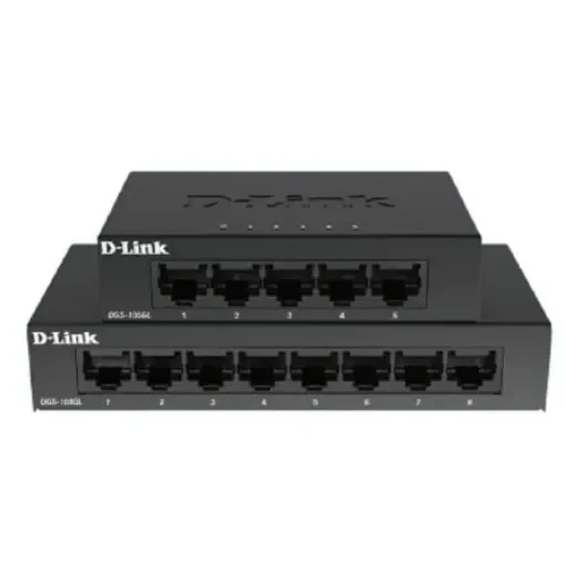 D-Link 5-Port Gigabit Unmanaged Desktop Switch DGS-105, Unmanaged 5 Port Gigabit Switch, UK - DGS-105GL/B product image