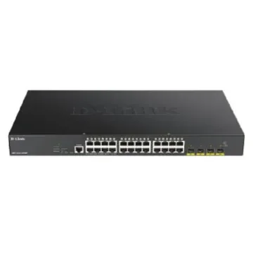 D-Link 28-Port Gigabit Smart Managed Max PoE Switch with 10G Uplinks, Smart 24 Port Gigabit Switch With PoE - DGS-1250-28XMP product image