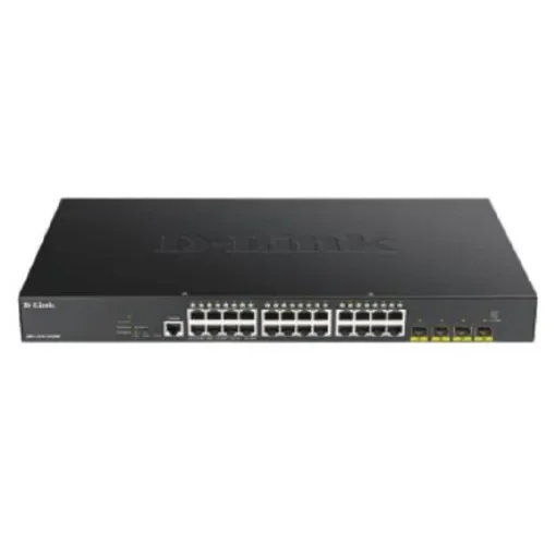 D-Link 28-Port Gigabit Smart Managed Max PoE Switch with 10G Uplinks, Smart 24 Port Gigabit Switch With PoE - DGS-1250-28XMP product image