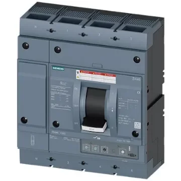 Siemens, SENTRON MCCB Molded Case Circuit Breaker 4P 600A, Breaking Capacity 65 kA, Fixed Mount - 3VA6560-6HL42-0AA0 product image