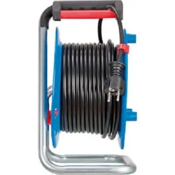 brennenstuhl 25m 3 Socket Type C - Europe, Type E - French, Type F - German Schuko Cable Reel - 1215050600 product image