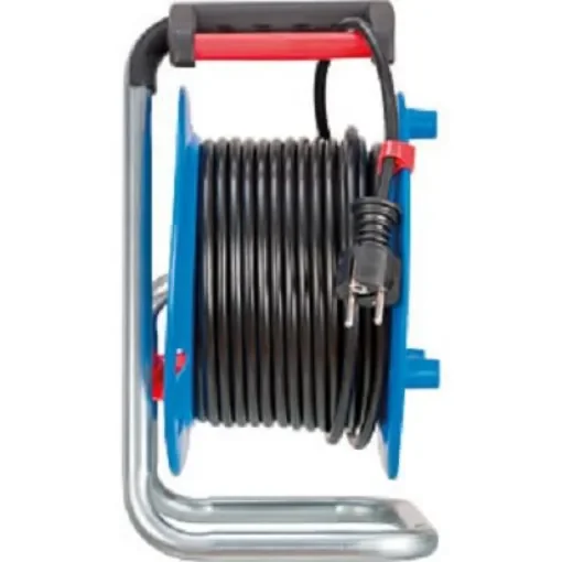 brennenstuhl 25m 3 Socket Type C - Europe, Type E - French, Type F - German Schuko Cable Reel - 1215050600 product image