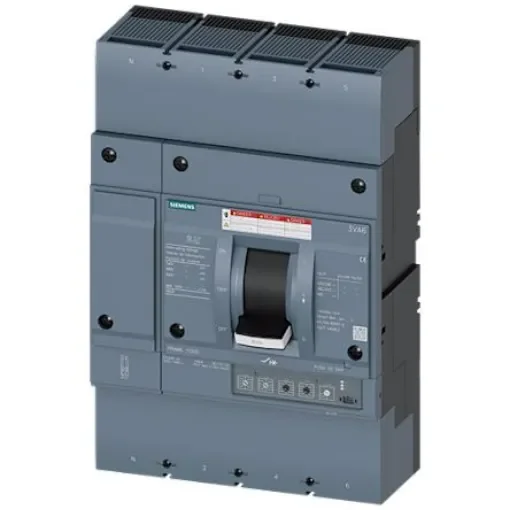 Siemens, SENTRON MCCB Molded Case Circuit Breaker 4P 800A, Breaking Capacity 65 kA, Fixed Mount - 3VA6580-6HM46-0AA0 product image