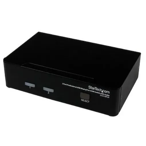 StarTech.com 2 Port USB DisplayPort KVM Switch, 3.5 mm Stereo 5120 x 1440 Maximum Resolution - SV231DPUCA product image