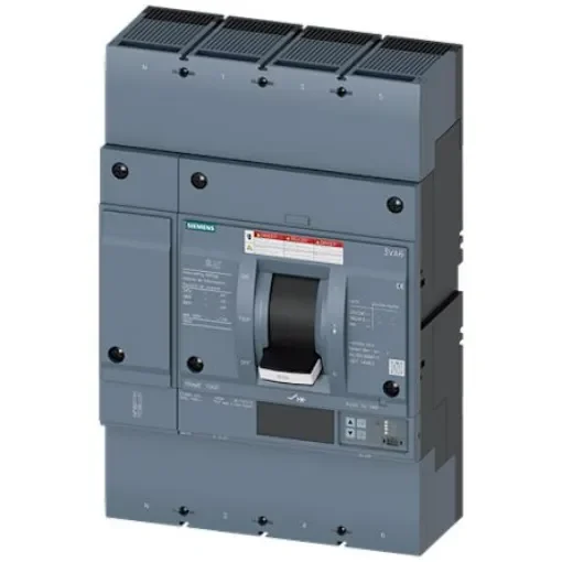 Siemens, SENTRON MCCB Molded Case Circuit Breaker 4P 800A, Breaking Capacity 35 kA, Fixed Mount - 3VA6580-5KQ46-0AA0 product image