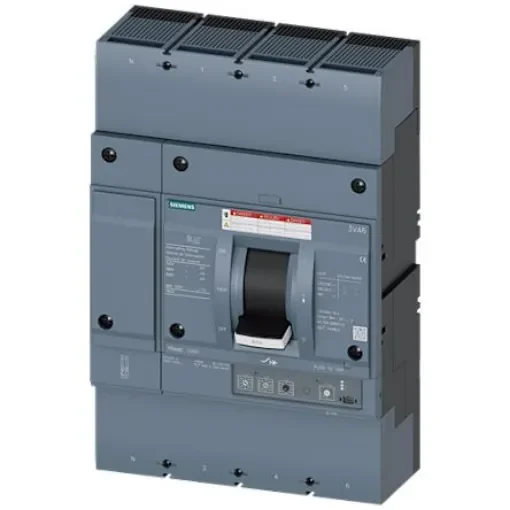 Siemens, SENTRON MCCB Molded Case Circuit Breaker 4P 800A, Breaking Capacity 65 kA, Fixed Mount - 3VA6580-6HL46-0AA0 product image