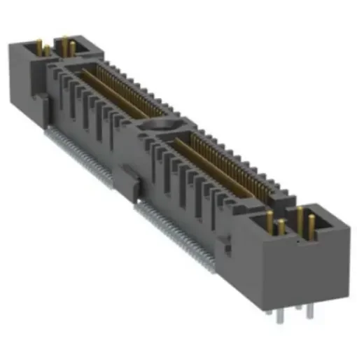 Samtec QMS Series Surface Mount PCB Header, 104 Contact(s), 0.635mm Pitch, 2 Row(s), Shrouded - QMS-052-06.75-L-D-PC4-1 product image