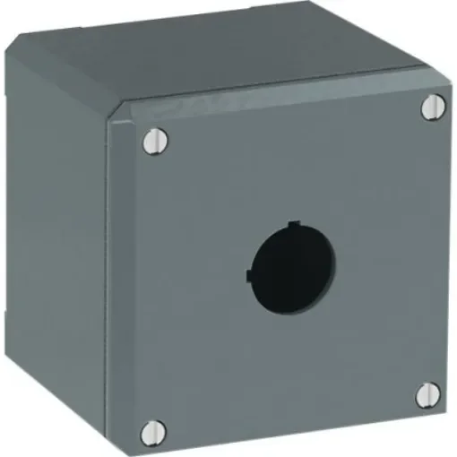 ABB Grey Aluminium Modular Metal Push Button Enclosure - 1 Hole - 1SFA170801R1001 product image