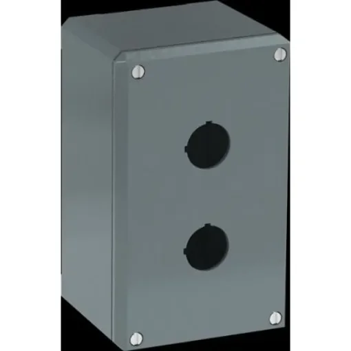 ABB Grey Aluminium Modular Metal Push Button Enclosure - 2 Hole - 1SFA170802R1002 product image