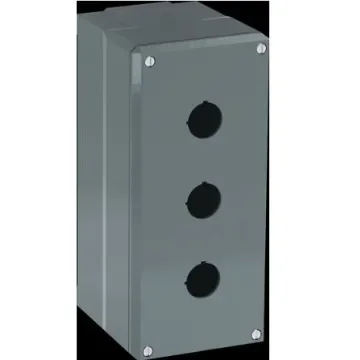 ABB Grey Aluminium Modular Metal Push Button Enclosure - 3 Hole - 1SFA170803R1003 product image