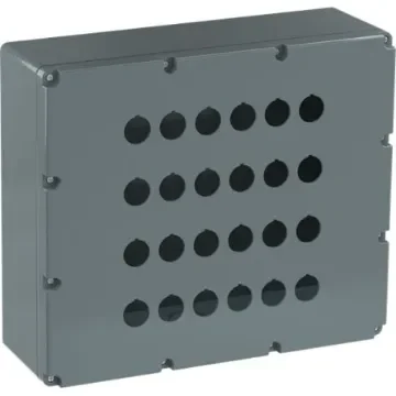 ABB Grey Aluminium Modular Metal Push Button Enclosure - 24 Hole - 1SFA170810R1024 product image