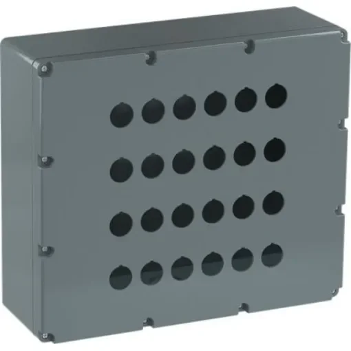 ABB Grey Aluminium Modular Metal Push Button Enclosure - 24 Hole - 1SFA170810R1024 product image