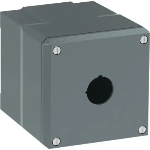 ABB Grey Aluminium Modular Metal Push Button Enclosure - 1 Hole - 1SFA170831R1001 product image