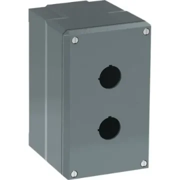ABB Grey Aluminium Modular Metal Push Button Enclosure - 2 Hole - 1SFA170832R1002 product image