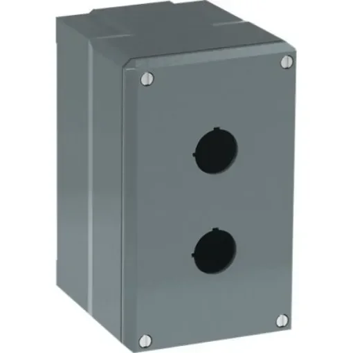 ABB Grey Aluminium Modular Metal Push Button Enclosure - 2 Hole - 1SFA170832R1002 product image