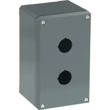 ABB Grey Aluminium Modular Metal Push Button Enclosure - 2 Hole - 1SFA170842R3002 product image
