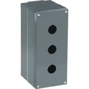 ABB Grey Aluminium Modular Metal Push Button Enclosure - 3 Hole - 1SFA170848R3003 product image