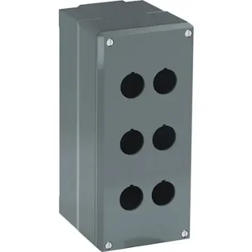 ABB Grey Aluminium Modular Metal Push Button Enclosure - 6 Hole - 1SFA170852R3006 product image