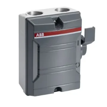 ABB 2P Pole Screw Mount Switch Disconnector - 25A Maximum Current, 3.7kW Power Rating, IP65 - 2CMA142411R1000 product image