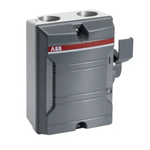 ABB 4P Pole Screw Mount Switch Disconnector - 25A Maximum Current, 7.5kW Power Rating, IP65 - 2CMA142413R1000 product image