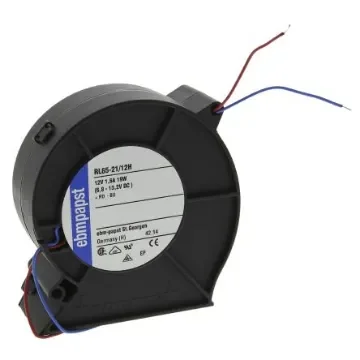 ebm-papst RL 65 Series Centrifugal Fan, 12 V dc, 61m³/h, DC Operation, 93.5 x 97 x 33mm - RL65-21/12H product image