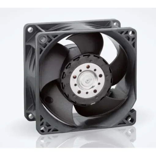 ebm-papst 8200 J Series Axial Fan, 24 V dc, DC Operation, 132.6m³/h, 10.8W, 417mA Max, IP20, 80 x 80 x 38mm - 8214JN product image