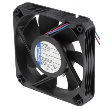 ebm-papst 4400 FN Series Axial Fan, 12 V dc, DC Operation, 225m³/h, 12W, 1A Max, 119 x 119 x 25mm - 4412FNH product image