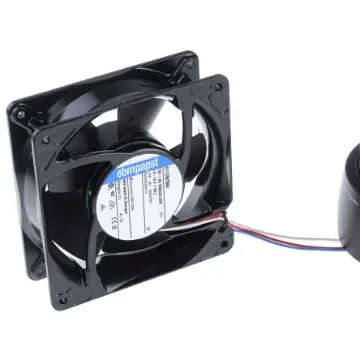 ebm-papst 4100 NH4 - S-Force Series Axial Fan, 12 V dc, DC Operation, 355m³/h, 32W, 2.66A Max, 119 x 119 x 38mm - 4112N/2H4 product image
