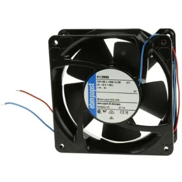 ebm-papst 4100 NHH - S-Force Series Axial Fan, 12 V dc, DC Operation, 260m³/h, 13.3W, 1.11A Max, 119 x 119 x 38mm - 4112NHH product image