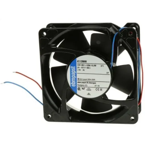 ebm-papst 4100 NHH - S-Force Series Axial Fan, 12 V dc, DC Operation, 260m³/h, 13.3W, 1.11A Max, 119 x 119 x 38mm - 4112NHH product image