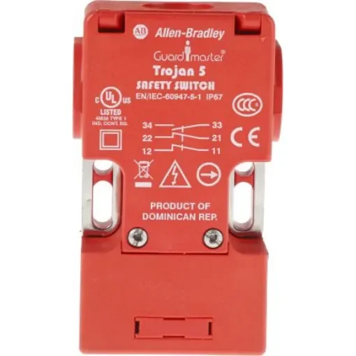 Allen Bradley Guardmaster 440K Safety Interlock Switch, 2NC/1NO, Keyed Actuator Included, Glass Filled PBT - 440K-T11118 product image