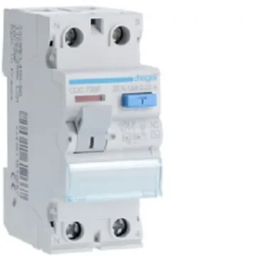 Hager CDC RCD Switch, 25A, 2 Pole, 30mA, Type AC, 230V - CDC728F product image
