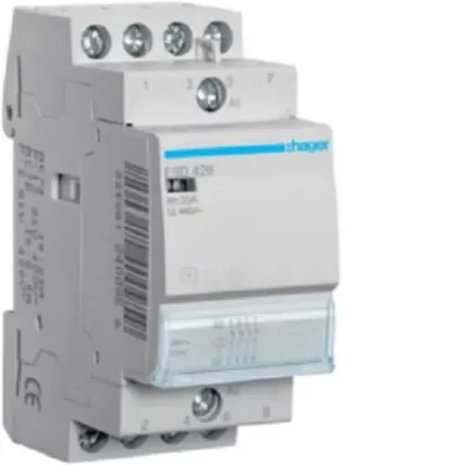 Hager ESD Contactor, 24 V Coil, 4-Pole, 25 A, 4.6 kW, 4NC - ESD426 product image