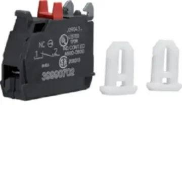 Hager Auxiliary Contact, 1 Contact, 1NC, Front Mount, HZF HZF3 - HZF302 product image