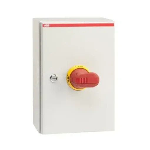 ABB 3P Pole Screw Mount Switch Disconnector - 100A Maximum Current, 37kW Power Rating, IP65 - 1SCA022562R9080 product image