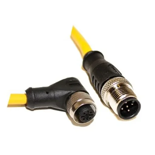 Mueller Electric Straight Male M12 to Right Angle Female M12 Sensor Actuator Cable, 10m - C5AD06M010 product image